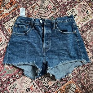 Levi's Dark Blue Jean Shorts